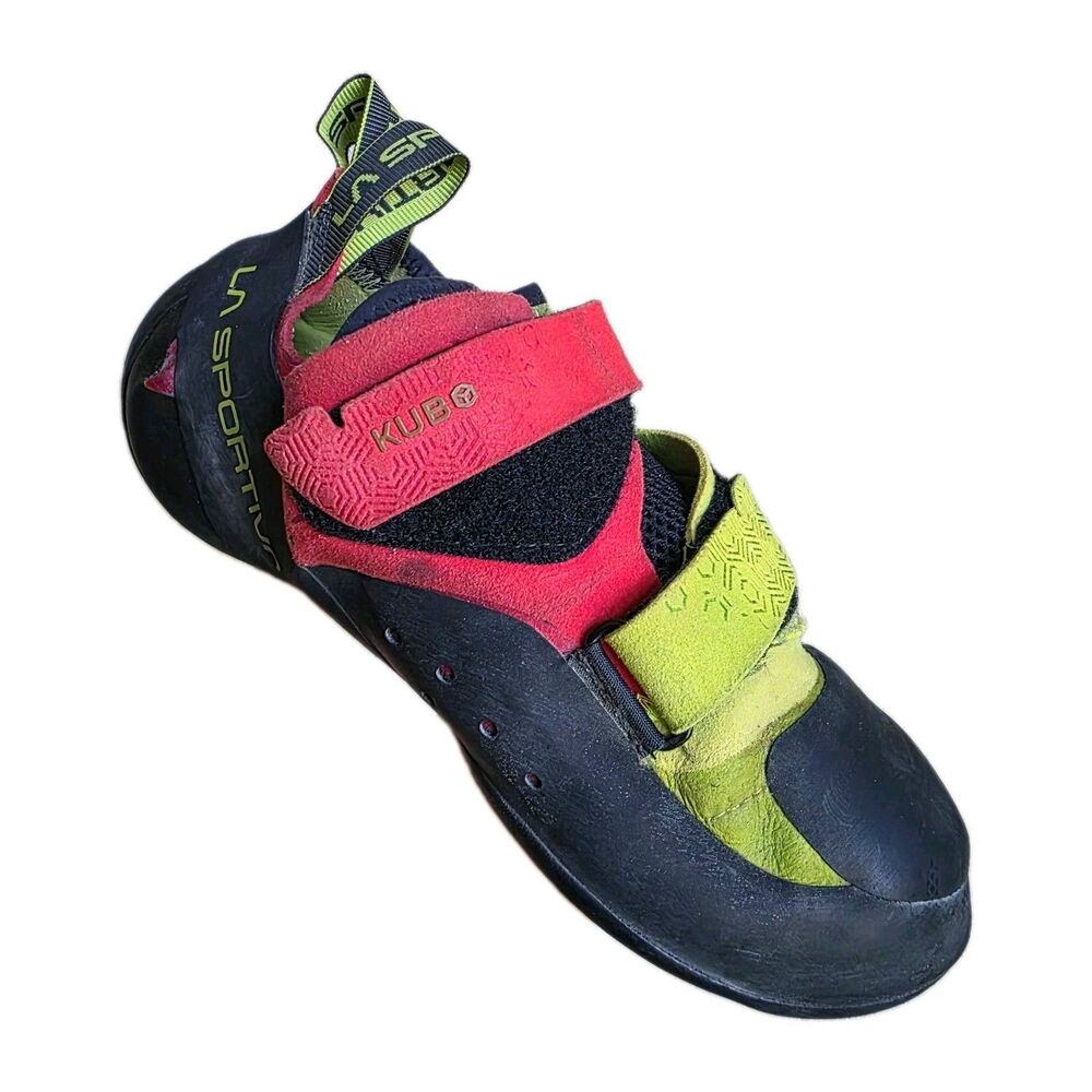 La Sportiva Men's Kubo Goji/Neon Climbing Shoes 30H-314720 Size 12